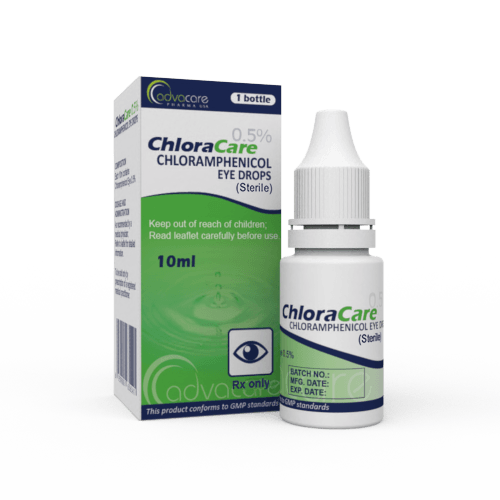 Chloramphenicol Eye Drops (1 box and 1 bottle)