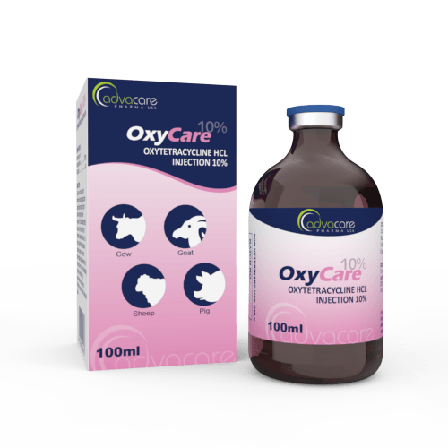 Oxytetracycline HCl Injection (1 box and 1 vial)