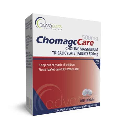 Bottle of Choline Magnesium Trisalicylate Tablets 