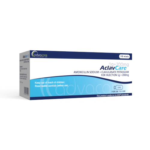 Poudre pour injection sodique d’amoxicillin + potassium clavulanate