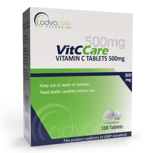 Bottle of Vitamin C Tablets 500mg