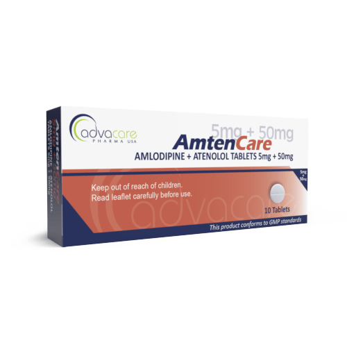 AdvaCare Pharma is a GMP manufacturer of AmtenCare amlodipine + atenolol tablets