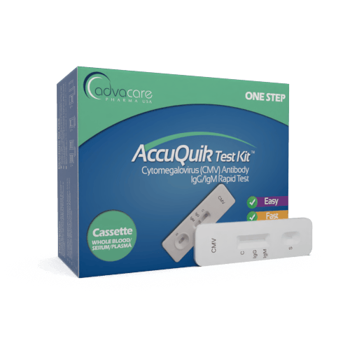 a cassette of advacare pharma usa AccuQuik Cytomegalovirus antibody