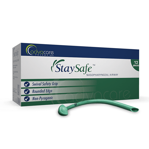 nine different sizes Advacare pharma usa StaySafe Medical Clothing Nasopharyngeal Airways