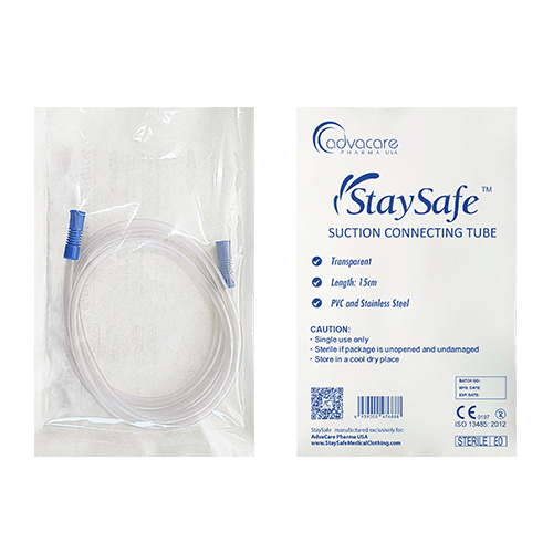 an advacare pharma usa StaySafe Medical Clothing Suction connecting Tube