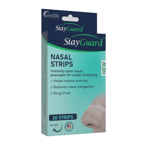a box of advacare pharma usa StayGuard Skin and Wound Care Nasal Strip